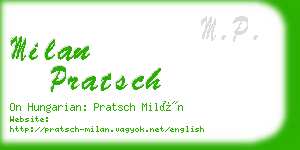 milan pratsch business card